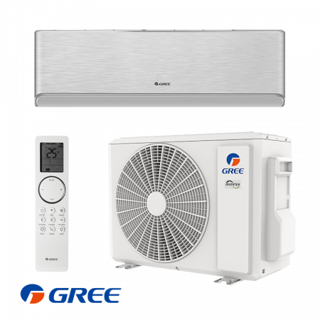 Инверторен климатик Gree Airy GWH18AVDXE-K6DNA1A - сребърен