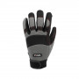 Работни ръкавици, синтетична кожа, YATO, сиво - черно, N.11