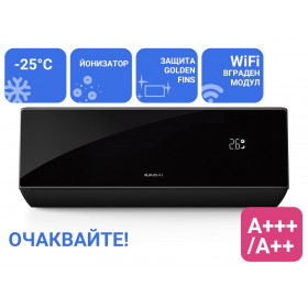 Инверторен стенен климатик KAISAI BLACK PRO HEAT + KRB-12TLHI / KRWB-12TLHO