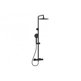 Термостатична душ колона IRIS-T, черен-мат