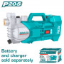 Акумулаторна помпа за вода TOTAL, 20 V, 180 W, 47 L/min
