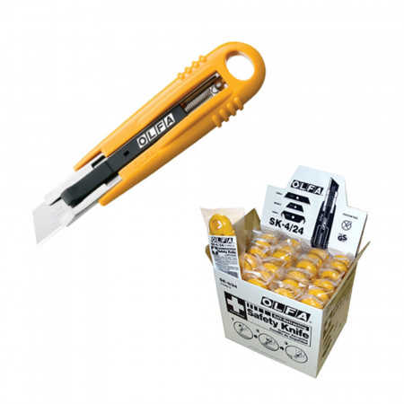 Макетен нож SAFETY, OLFA SK 4/24, SKB2, RSKB2, HOB2, 24 броя
