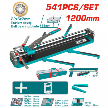 Комплект за рязане и нивелиране на плочки TOTAL, 541 части