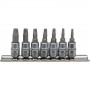 Комплект екстрактори за винтове YATO, 1/4 ", TORX, 7 части