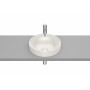 ROUND - Умивалник за полувграждане от FINECERAMIC®-Matt White