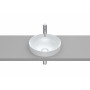 ROUND - Умивалник за полувграждане от FINECERAMIC®-Matt White
