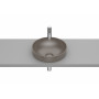 ROUND - Умивалник за полувграждане от FINECERAMIC®-Matt White