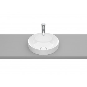 ROUND - Умивалник за полувграждане от FINECERAMIC®-Beige