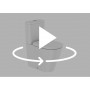 Моноблок с двойно оттичане, долепен до стената, Rimless®-Matt White