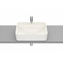 SQUARE - Умивалник за върху плот от FINECERAMIC®-Beige