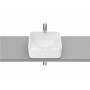 SQUARE - Умивалник за върху плот от FINECERAMIC®-Matt White