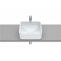 SQUARE - Умивалник за върху плот от FINECERAMIC®-Matt White