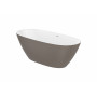 Свободностояща вана от Stonex®. Включва click-clack клапа и сифон-Onyx/White