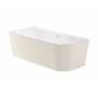 Ъглова вана от Stonex®, лява, включва click-clack клапа и сифон-Beige