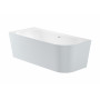 Ъглова вана от Stonex®, лява, включва click-clack клапа и сифон-Beige