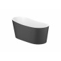 Свободностояща вана от Stonex®. Включва click-clack клапа и сифон-Beige/White