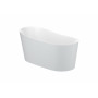 Свободностояща вана от Stonex®. Включва click-clack клапа и сифон-Coffee/White