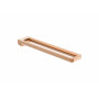 Двойна релса за хавлии-Brushed Brass