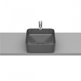 SQUARE - Умивалник за върху плот от FINECERAMIC®-Onyx