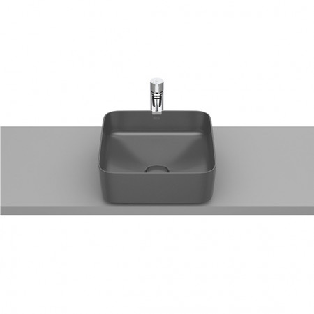 SQUARE - Умивалник за върху плот от FINECERAMIC®-Onyx