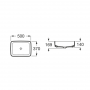 SQUARE - Умивалник за върху плот от FINECERAMIC®-Onyx