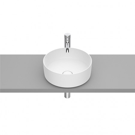 ROUND - Умивалник за върху плот от FINECERAMIC®-Matt White