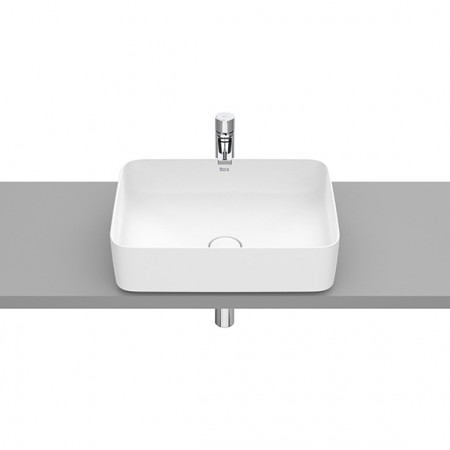 SQUARE - Умивалник за върху плот от FINECERAMIC®-Matt White