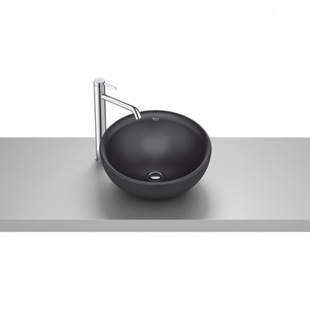 Умивалник върху плот-Matt black