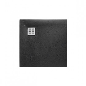 Свръхплоско душ корито от STONEX®. Не включва сифон.-Black