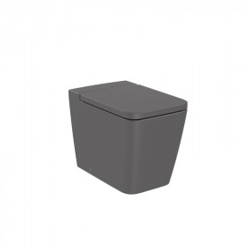SQUARE - стояща тоалетна чиния, долепена до стената, двойно оттичане-Onyx