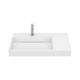 Асиметричен ляв умивалник за стенен монтаж-Supraglaze
