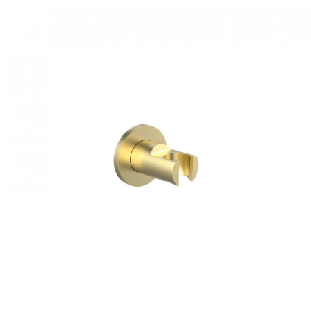 Фиксиран държач за душ слушалка-Brushed Brass