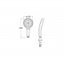 Слушалка с 3 функции-Brushed Brass