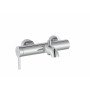 Стенен смесител за вана-душ с автоматичен превключвател-Stainless Steel Finish
