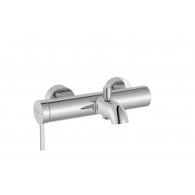 Стенен смесител за вана-душ с автоматичен превключвател-Brushed Brass