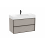 Мебел Unik (базов модул с две чекмеджета и Fineceramic® умивалник)-Sand Grey