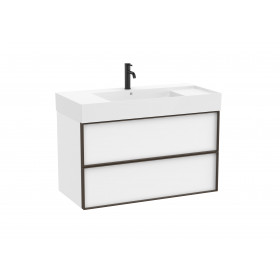 Мебел Unik (базов модул с две чекмеджета и Fineceramic® умивалник)-White Pine