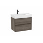 Мебел Unik (базов модул с две чекмеджета и Fineceramic® умивалник)-Sand Grey
