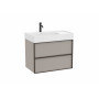 Мебел Unik (базов модул с две чекмеджета и Fineceramic® умивалник)-Magnolia