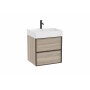 Мебел Unik (базов модул с две чекмеджета и Fineceramic® умивалник)-Sand Grey