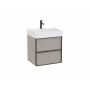 Мебел Unik (базов модул с две чекмеджета и Fineceramic® умивалник)-Sand Grey
