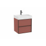 Мебел Unik (базов модул с две чекмеджета и Fineceramic® умивалник)-Terracota