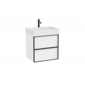 Мебел Unik (базов модул с две чекмеджета и Fineceramic® умивалник)-Magnolia