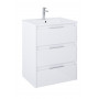 Мебел Unik (базов модул с три чекмеджета и умивалник)-Glossy White