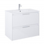 Мебел Unik (базов модул с две чекмеджета и умивалник)-Glossy White