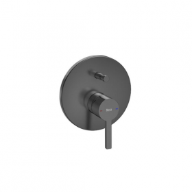Вграден смесител за вана и душ, да се окомплектова с RocaBox A525869403-Brushed Titanium Black