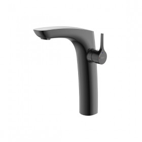 Смесител за умивалник, висок, Cold Start-Brushed Titanium Black