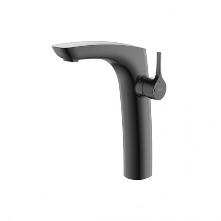 Смесител за умивалник, висок, Cold Start-Brushed Titanium Black