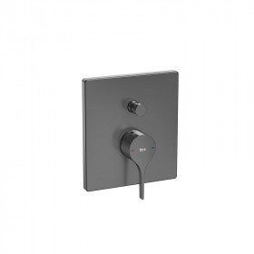 Вграден смесител вана-душ, да се окомплектова с RocaBox A525869403-Brushed Titanium Black