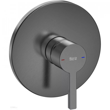 Вграден смесител за душ, да се окомплектова с RocaBox A525869403-Brushed Titanium Black
